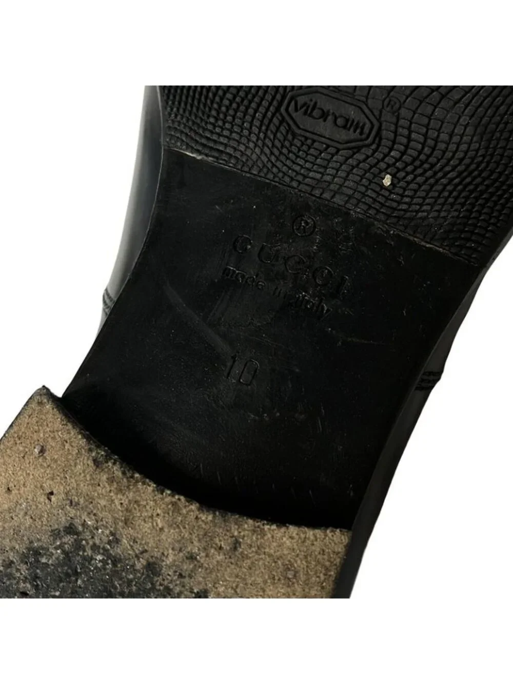 Gucci Loafers 10 Black Horsebit Leather - Picture 6 of 6